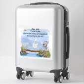 来私と私はマタイ与え11:28 シール (スーツケース)