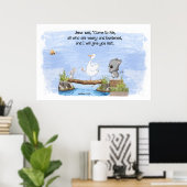 来私と私はマタイ与え11:28 ポスター (ホームオフィス)