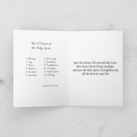 来聖霊 カード (内部)