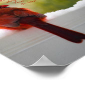 来訪者との（鳥）ショウジョウコウカンチョウ天国詩10x8 ポスター (角)