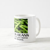 来豆を取って。 コーヒーマグカップ (正面右)