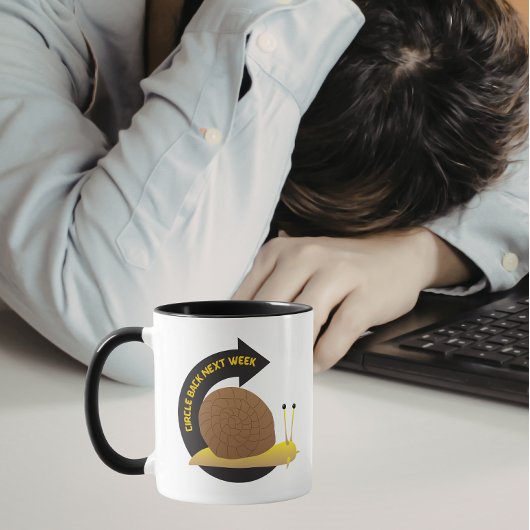 来週に連絡する マグカップ