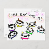 「来遊一緒に」 ポストカード (正面/裏面)