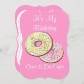 来食べおもしろい誕生日 招待状 (正面/裏面)