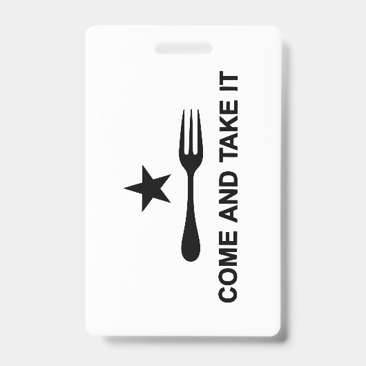 来飲め バッジ (表面)