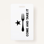 来飲め バッジ (正面)