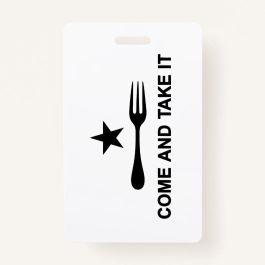 来飲め バッジ (正面)