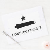 来飲め 長方形シール (封筒)