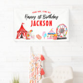 来1つすべてカーニバルサーカス子供の誕生日 横断幕 (インサイチュ)
