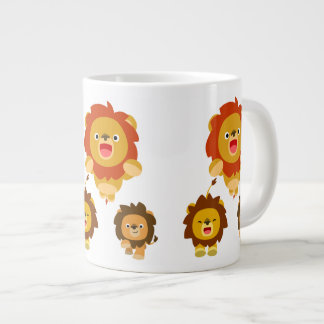 来!!」 かわいい漫画ライオンズジャンボマグカップ3 ジャンボコーヒーマグカップ