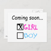 来...（女の子） ポストカード (正面/裏面)