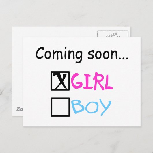 来...(女の子) ポストカード (正面/裏面)