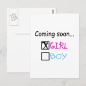 来...（女の子） ポストカード (正面/裏面)