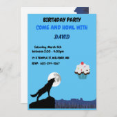 来 & "HOWL"ウルフ誕生日招待状 招待状 (正面/裏面)