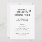 来As You Areハロウィーン招待状 招待状 (裏面)