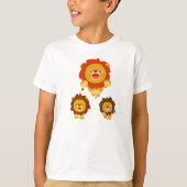 '来s!!' かわいい漫画ライオンズキッズTシャツ3枚 Tシャツ (正面)