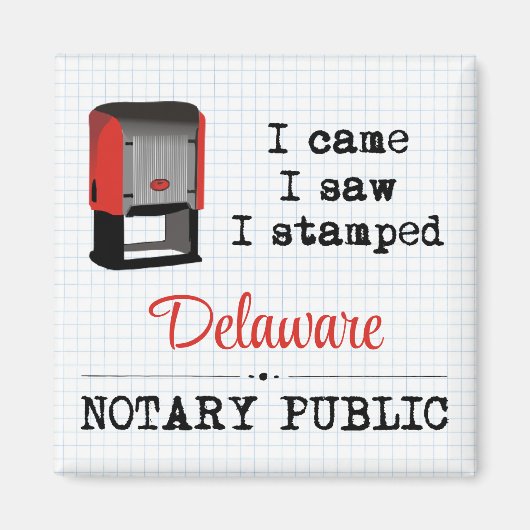 来Saw Nopdated Public Delaware マグネット (正面)