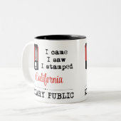 来Saw Papsed Voicivalent Public California ツートーンマグカップ (正面左)