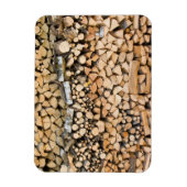 杭の長方形の磁石に刻んだ木 マグネット (縦)