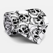 杭スカル赤目ID222 ネクタイ (ロール)