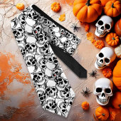 杭スカル赤目ID222 ネクタイ