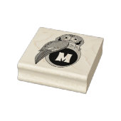 東お洒落絶叫フクロウモノグラム ラバースタンプ (スタンプ)