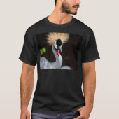 東にアフリカ人によって戴冠させるクレーン Tシャツ (正面)