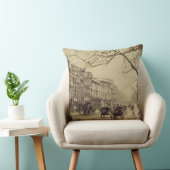 東に直面するPiccadilly (セピア色の写真) クッション (椅子)