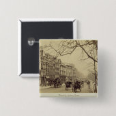 東に直面するPiccadilly (セピア色の写真) 缶バッジ (正面&裏面)