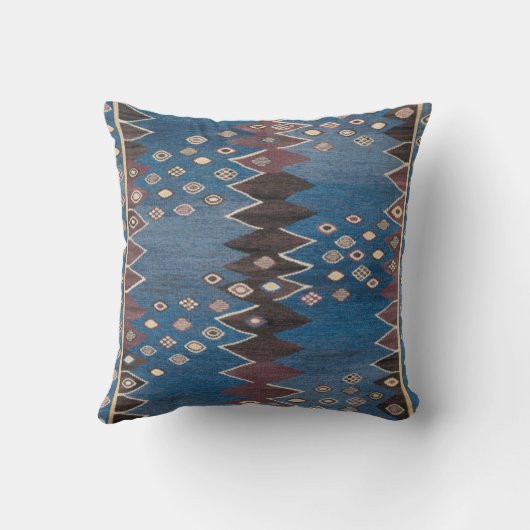 東のアクセントのヴィンテージのペルシャ絨毯パターン クッション (裏面)