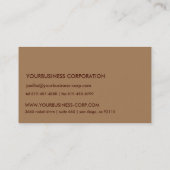 東のアクセントのヴィンテージのペルシャ絨毯パターン 名刺 (裏面)