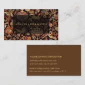 東のアクセントのヴィンテージのペルシャ絨毯パターン 名刺 (正面/裏面)