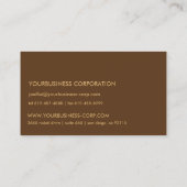 東のアクセントのヴィンテージのペルシャ絨毯パターン 名刺 (裏面)