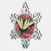 東のアゲハチョウ スノーフレークピューターオーナメント (右)