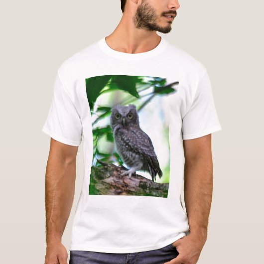 東のアメリカオオコノハズク Tシャツ (正面)