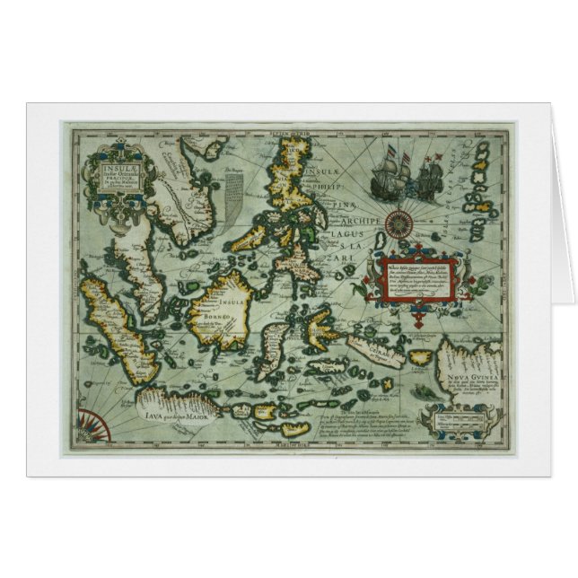 東のインディの地図、パブ。 アムステルダム(haの1635年 (正面横)