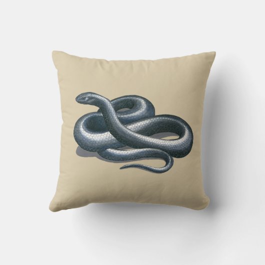 東のインディゴヘビのハ虫類の芸術の装飾用クッション クッション (裏面)