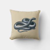 東のインディゴヘビのハ虫類の芸術の装飾用クッション クッション (正面)