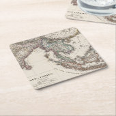 東のインド スクエアペーパーコースター (アングル)