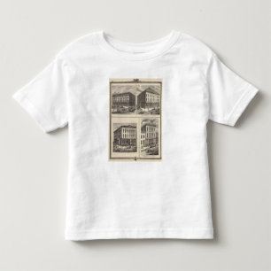 東のデモインおよびデモイン、アイオワのビジネス トドラーTシャツ