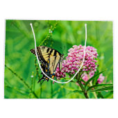 東のトラのアゲハチョウの蝶 ラージペーパーバッグ (裏面)