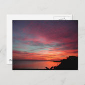 東のハンプトンの冬の日の出 ポストカード (正面/裏面)