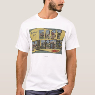東のパレスチナ、オハイオ州-大きい手紙場面 Tシャツ