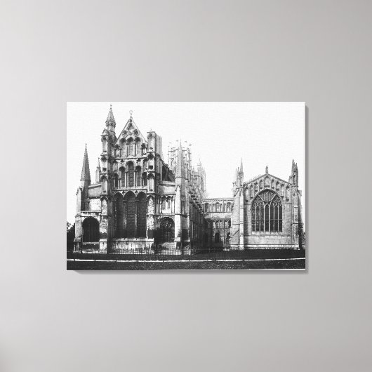 東のファサードと合唱団のビュー, c.1321-40 キャンバスプリント (正面)