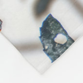 東のブルーバードの小さいフリースブランケット フリースブランケット (角)