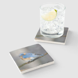 東のブルーバードの石のコースター ストーンコースター