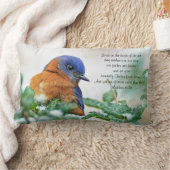 東のブルーバードの腰神経の枕Matthewの6:26 ランバークッション (ブランケット)