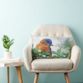 東のブルーバードの腰神経の枕Matthewの6:26 ランバークッション (椅子)