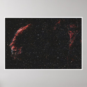 東のベール星雲の宇宙深宇宙写真 ポスター