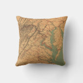 東のヴァージニア(1862年)の地図 クッション (裏面)